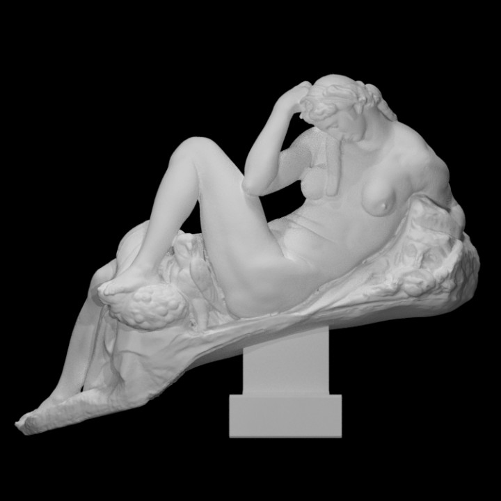 notte michelangelo scansione femmina Rinascimento Firenze Italia nudo allegoria san lorenzo medici chapel cappelle giuliano de 3D print model - Mito3D