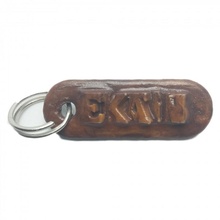 ekain personalized keychain embossed letters customizable llaveros names personalizados nombres 3d print model - Mito3D