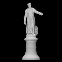 Francesco Petrarca Varredura figura homem escultura estátua humanista della prato valle humanismo 3d print model - Mito3D