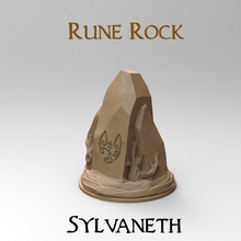 runa rock Sylvaneth 32mm base mesa duende figurilla bosque juegos pasatiempo rpg terreno martillo guerra miniatura simbólico d dnd gw sigmar ageofsigmar aos cors 3d print model - Mito3D