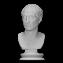 Julius Caesar Scan Büste Gesicht Kopf Porträt römisch Krieger Politiker Marmor Kaiser Trajan Militär Allgemeines Diktator 3d print model - Mito3D