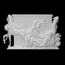trapézio Varredura decoração decorativo monstro suporte tabela água alívio cachorros Ulisses 3d print model - Mito3D