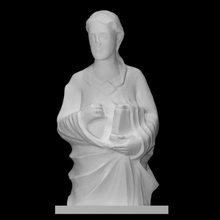 bust angel scan architecture book decoration figure sculpture statue church 3d print model - Mito3D