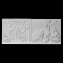 christian scenes scan jesus marble figures church scene relief christ 3d print model - Mito3D