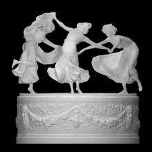 bailando doncellas escanear bronce parque York fuente Central central untermyerfountain 3d print model - Mito3D