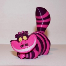 Cheshire gato mmu ventilador arte Alice país maravilhas 3d print model - Mito3D
