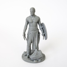 Ejderha avcısı masaüstü anatomi balta baş insan adam kalkan savaşçı zbrush avcı minyatür sla dlp çamaşırlar dnd vücut kötülük Vladoturek 3d print model - Mito3D