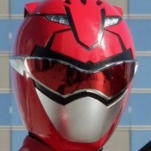 rojo bestia morpher casco apuntalar cosplay guardabosques 3d print model - Mito3D