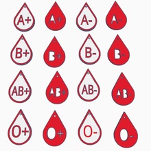 Blut Art Info Blutgruppe 3d print model - Mito3D