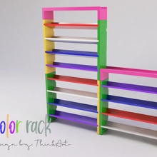 Couleur racks jardin étagère espace rangement décorer 3d print model - Mito3D