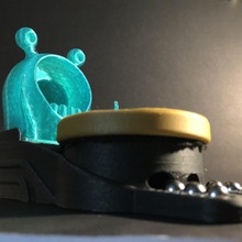 büyük sıçrama canavar hedef oyuncaklar oyunlar oyun modüler Oyna retro oyuncak mermer destek yok karnaval yemek makinesi yarı yolda 3d print model - Mito3D