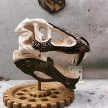 gear base t rex 3000 cranio metallo steampunk Ingranaggio 3d print model - Mito3D
