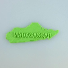 harita Madagaskar eğitim göster 3d print model - Mito3D