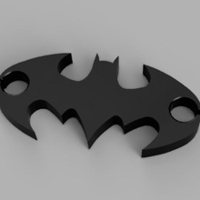 batman auricular envolver murciélago fácil friki auriculares logo hombre nerd cosplay dc 3d print model - Mito3D