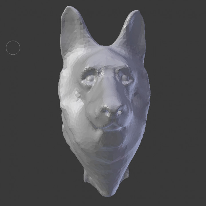 perro pastor alemão 3D print model - Mito3D