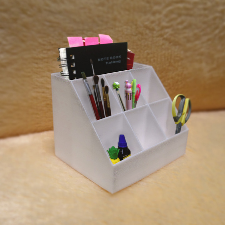 Veranstalter 3d drucken Modell Garten Stift Zubehör Zeichnung Haus Büro Papier Drucken Schule Tabelle Werkzeuge Schreiben Hinweis kosmetisch modul 3D print model - Mito3D