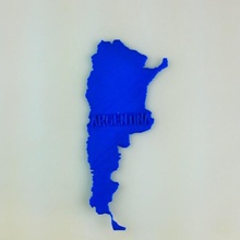 Karte Argentinien Bildung 3d print model - Mito3D