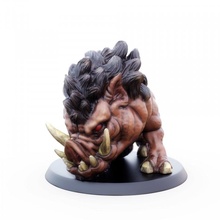 giant dire boar support free miniature tabletop animal miniatures supportfree wargame dungeon creatures d&d direboar 3d print model - Mito3D