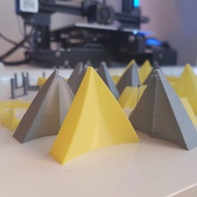 curved triangle education puzzle 3d print model - Mito3D