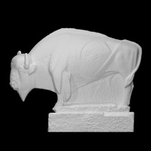 stone bison santillana del mar cantabria spain scan animal art sculpture espa altamira 3d print model - Mito3D