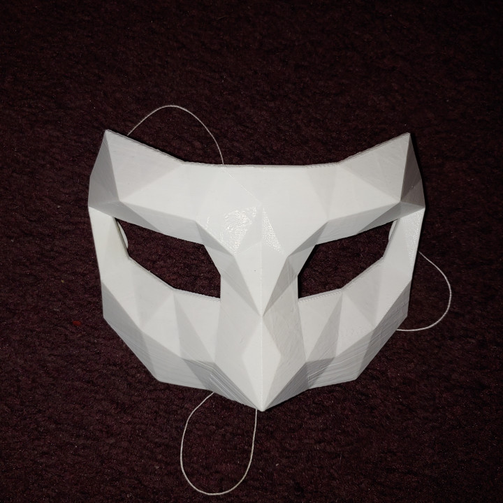 geometric masquerade mask 3D print model - Mito3D