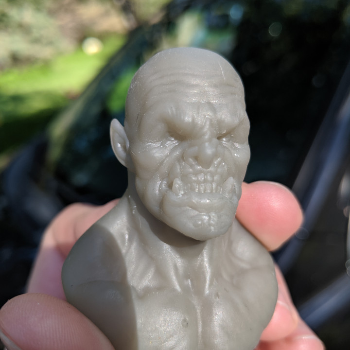 brute store bust creature fantasy monster orc 3D print model - Mito3D