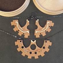 şanzıman takı seti debriyaj mücevher tasarım kolye dişli küpe jewelleryset jewellerybox steampunkfestival waltham 3d print model - Mito3D