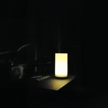 cilíndrico animico ligero noche lámpara jardín dormitorio vela decoración LED ikea hogareña luz humor decoracion 3d print model - Mito3D
