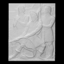 navigators scan figure men plaster scene relief group portuguese 3d print model - Mito3D