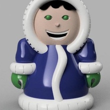 esquimau froid hiver polaire 3d print model - Mito3D