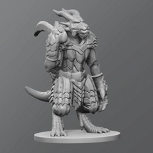 kobold jefe mesa dnd mazmorras dragones 3d print model - Mito3D