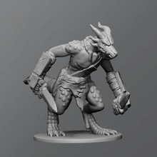kobold ver3 mesa dnd mazmorras dragones 3d print model - Mito3D