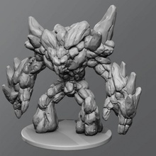terra elementar tampo mesa dnd masmorras dragões 3d print model - Mito3D