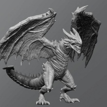 forest drake tabletop dnd pathfinder dungeonanddragons 3d print model - Mito3D