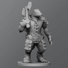 porsuk savaşçı masaüstü dnd zindan ejderhalar 3d print model - Mito3D