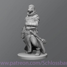 ferret cleric tabletop dnd dungeonanddragons 3d print model - Mito3D