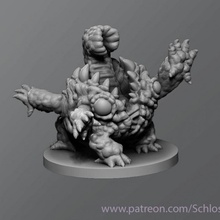 mandíbula demônio tampo mesa monstro dnd masmorras dragões 3d print model - Mito3D