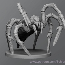 kılıç örümcek masaüstü dnd zindan ejderhalar 3d print model - Mito3D