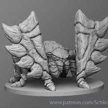 shield spider tabletop dnd dungeonanddragons 3d print model - Mito3D