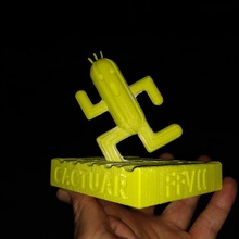 ffvii cactus apoya ventilador Arte videojuegos fantasía Final 3d print model - Mito3D