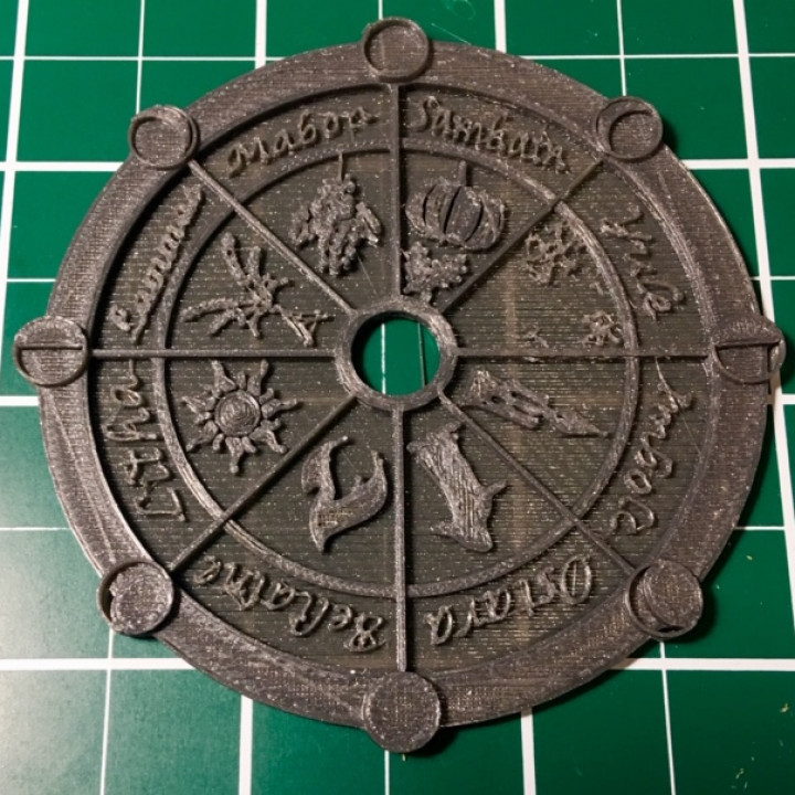 roda Bruxas bruxa temporadas pagão feitiçaria wicca oculto 3D print model - Mito3D