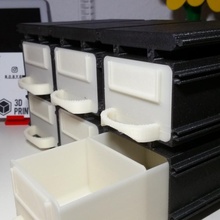 stackable storage box magnet & garden magnetic storagebox 3d print model - Mito3D
