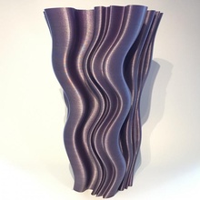 super ondulato vaso arte facile fiori divertimento pentola 3d print model - Mito3D
