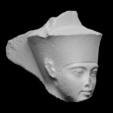 Quarzit Kopf Amen Eigenschaften Pharao Tutanchamun Scan Büste Sammlung ägyptisch Porträt Privat Versteigerung Kolonialismus Repatriierung christies 3d print model - Mito3D