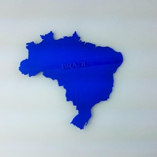 mappe brasile l'istruzione mappa 3d print model - Mito3D