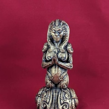 pray & garden ancient artifact female figure sculpture giger ornate 3d print model - Mito3D