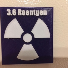 36 Roentgen radiação Chernobyl 3d print model - Mito3D