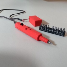 electric screwdriver & garden diy electronics creative bitholder elektrische schroevendraaier bithouder 3d print model - Mito3D