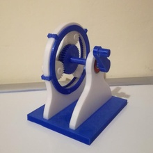 planetario Ingranaggio scatola 1 3 formazione scolastica meccanica ingegneria riduttore prototipo mechanicalengineering 3d print model - Mito3D