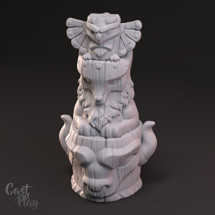 animal totems tabletop print animals easy fantasy play stack cast totem castnplay 3D print model - Mito3D